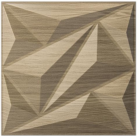 Art3dwallpanels noce Pannello da parete in PVC 3D con diamante per decorazione da parete interna, 3D testurizzato pannelli da parete, confezione da 33