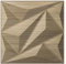 Art3dwallpanels Panel de Pared 3D de PVC Con Diamantes para Decoración Interior, Texturizado, Paquete de 33 Azulejos, Nogal