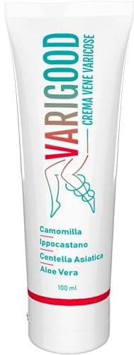 VariGood – Crème rafraîchissante avec Centella Asiatique et Aloe Vera – Soulagement pour varices, Capillaires cassés et jambes lourdes – 100 ml AlohaLabs