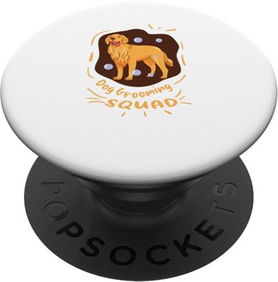 Experte für Hundepflege Ironischer Spruch Welpe PopSockets mit austauschbarem PopGrip