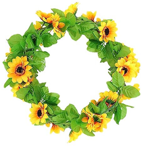 Alipis Sonnenblumen Künstliche Blumen Wandbehang Faux Pflanzen Sonnenblumen Rattan Rebe Für Hochzeit Zimmer