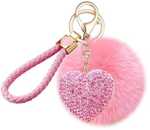 HiWODO Personalisierter Plüsch Kuscheltier Schlüsselanhänger - Geschenk für Frauen, Freundin, Mercedes und Audi