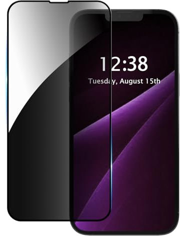 CasurvivePro Protector de pantalla antipeeping y protector de pantalla para Reamle C55/Xiaomi Redmi Note 9S - 1 unidad, color negro