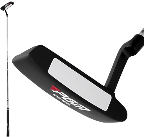 PGM Oversea Golf Putter - Putters for Men Right Handed - Blade Putter for Straighter Putts - Steel Shaft - 34 inch