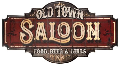 Moritz Blechschild 60 x 33 cm Saloon Western Food Beer Girls Deko Metallschild Retro Vintage Retro Sprüche lustig