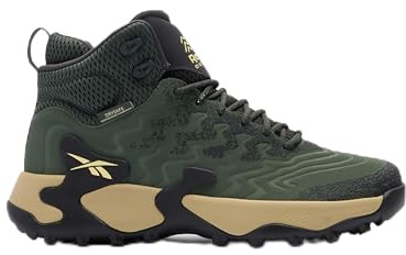 Reebok Kitari DMX sneakers för män, Grit Green tvättad svart klassisk beige, 43 EU