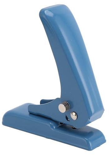 Perforatrice in acciaio inox, carta a mano a foro singolo da 5,5 mm capacità di 40 lame perforatrici per biglietti perforatrice a foro singolo pinza per carta