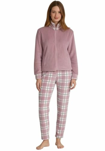 Il Granchio Tuta Donna Invernale Pile - Pigiama Donna Pile Morbido Coral