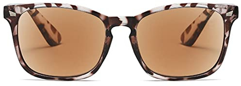 ABETOS Sonnenbrille Lesebrille Damen Herren Getönte Lesebrillen mit Sonnenschutz Retro Klassischer Lesehilfe Sehhilfe mit Sehstärke, Leopard+0.5