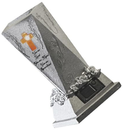 BESTonZON Jarrón De Cementerio De Diseño De para Decoración y para Arreglos Memoriales y Cementerios