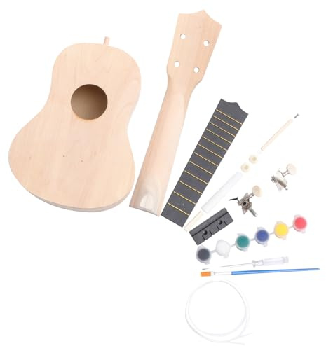 FRCOLOR Cutaway Ukulele Diy Kit Aus Linde Hawaii Musikinstrument Einfaches Bausatz Mit Anleitung Für Eltern-junge Mädchen-aktivitäten