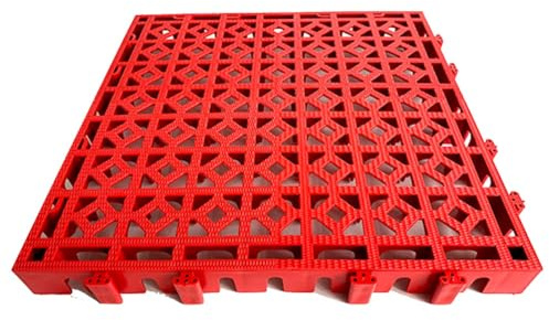 Piastrelle per pavimenti ad incastro per drenaggio, in plastica modulare, resistenti, per garage, interni ed esterni