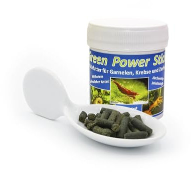 Futtersticks: Green Power Sticks - Futter für Garnelen, Krebse und Zierfische, 45g