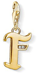 Thomas Sabo Damen Charm-Anhänger L Buchstabe Charm Club 925 Sterling Silber 1618-414-39