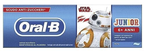 Oral-B Dentifrice Junior Star Wars 75 ml avec personnages Disney pour enfants de 6 ans