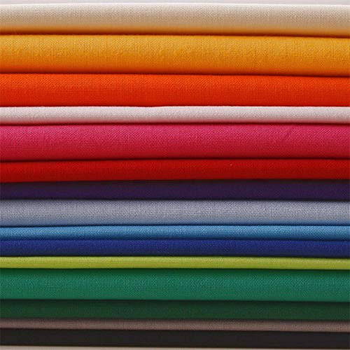 Stoffpaket Uni, 1 kg, Baumwolle Linon | DIY, Patchwork, Quilt, Nähen, Schneidern, Basteln