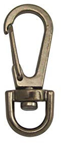 Fenggtonqii Karabinerhaken mit Drehgelenk, 0,8 cm Innendurchmesser, D-Ring, klein, 30 Stück