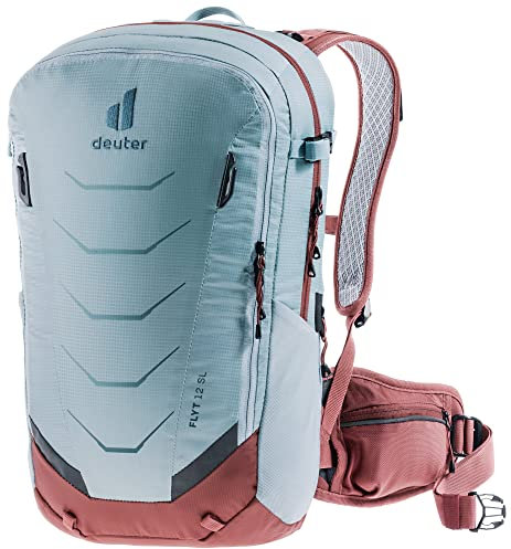 deuter Flyt 12 SL Damen Fahrradrucksack mit Protektor, Dusk-redwood