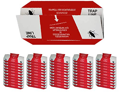 ZAGARA - Trap Line Insetti Striscianti con collante e adescante Alimentare (50)