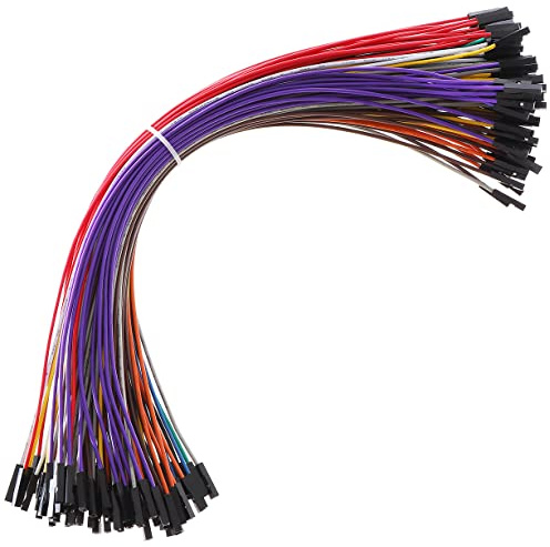 Breadboard Jumper Wires 20AWG, Bestlus Exclusives Female to Female Jumper Cables Wires F/F 30CM 12'' 10 Colors Pack of 120 Square Head 0.1'' (12'', F/F)
