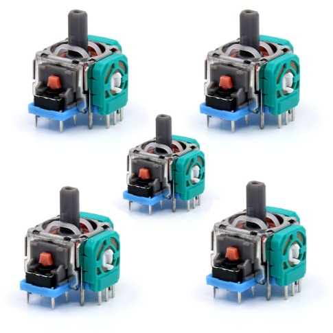 Qiwenr 5PCS 3D Analoger Joystick Analog Joysticks,3D Ersatz Links Und Rechts Controller Thumb Sticks Sensor,Joystick FüR Ps4 Dualshock 4 Xbox Analog Stick Usb Controller Sensor,Ersatz Analog Stick