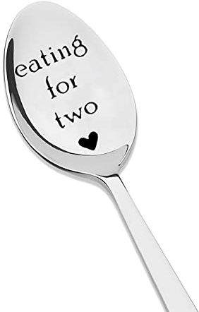 Schwangerschaftsgeschenke für das erste Mal, Mütter, die für zwei Löffel für Suppe, Müsliöffel, Geschenk für schwangere Frauen, neue Mutter, werdende Mama, Schwangerschaftsankündigung, Geschenke