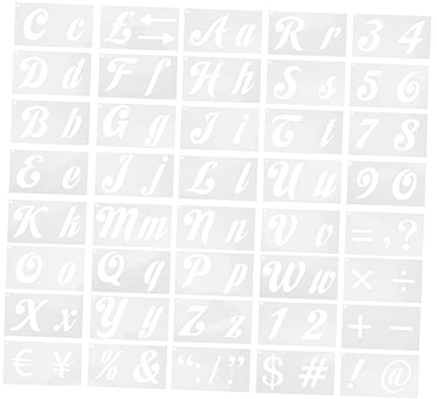 COHEALI 40blätter Schablonen Zum Bemalen Von Große Buchstaben-schablonen Zahlen-schablonen Zum Bemalen Wort-schablonen Für Kunstprojekte Alphabet-schablone Hohle Vorlagen Zum Sprühlackiere