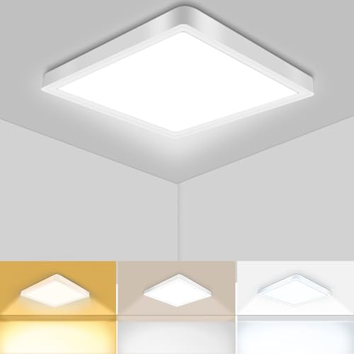 Aurorast 20 W 2400 LM, 3000 K-6000 K, luce da bagno impermeabile IP44, lampada da soffitto da incasso rotonda moderna, adatta per camera da letto, cucina, soggiorno, corridoio, esterno