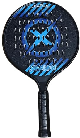 Vector Spin Max Plateforme de raquette de tennis par Xenon Paddle, tête surdimensionnée, point d'équilibre uniforme, noyau en mousse de fermeté moyenne, puissance et contrôle, prise en main de 10,8 cm