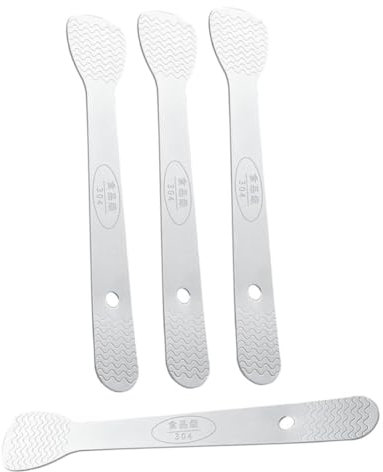 Mikinona 4pcs Practical Stainless Steel Dumpling Spoon Wonton Scoop Food Scoop Restaurant Use