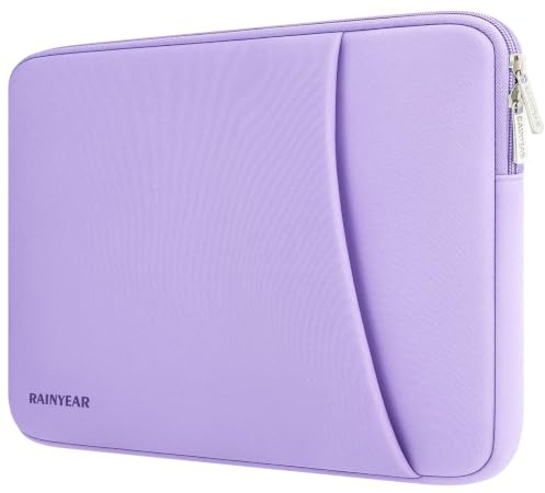 RAINYEAR 15-16 Inch Laptop Sleeve Padded Case with Front Pocket, Purple | for 16 inch MacBook Pro/Max M5 M4 M3 M2 M1 A3428 A3429 A3403 A3186 A2991 A2780 A2485, 15-16 Notebook Chromebook Ultrabook