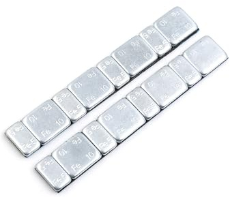 Hihaha Auswuchtgewichte für Motorrad, Auto, 124 x 18 mm, 2 Stück, langlebiges Material, 60 g