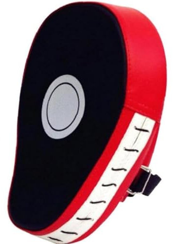 Box Handschuhe aus Leder,Gebogene Fokus Pads,Boxen Schlaghandschuhe Boxpolster,Strike Kick Shield Gebogene Fokus-Pads,Haken Stoß Handschuhe Focus Pads Kickboxen,Taekwondo, Muay Thai Training,1PC