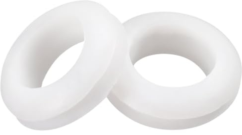 TA-VIGOR 12mm Rubber Grommets 100Pcs White Cable Wire Protectors | Conductor Wiring Blanking Gasket Ring Grommets, Electrical Cable Hole Plugs for Protecting Wires, Cables and Plugs