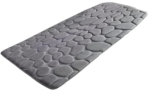 Large Size Bathroom Floor Mat Non-slip Absorbent Bathroom Rug Long Strip Bathtub Floor Mat Home Decor 19.7x47.2in Mat