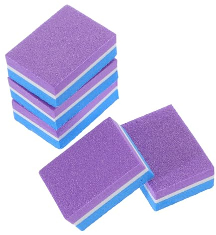 BESTYASH 50piezas Uñas De Doble Cara Bloques De Pulido De Uñas Para Manicura Esponjas Pulidoras Para Herramientas De Manicura Salones De