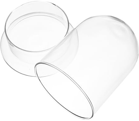 JECOMPRIS Bottiglia ecologica in vetro 12x16 cm per micropaesaggio con design a U, vaso decorativo per fiori e piante, contenitore per ambienti interni come camera da letto e ufficio
