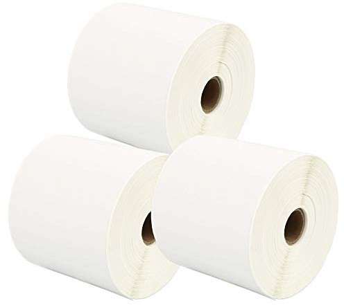 3 Rollen 100mm x 150mm Thermodirekt-Etiketten kompatibel für Zebra GK420d GK420t GC420d GX420d GX420t GC420t GX430t GT800 LP2844 TLP 2844 Citizen CL-S521 CL-S621 CL-S631 (500 Etiketten pro Rolle)