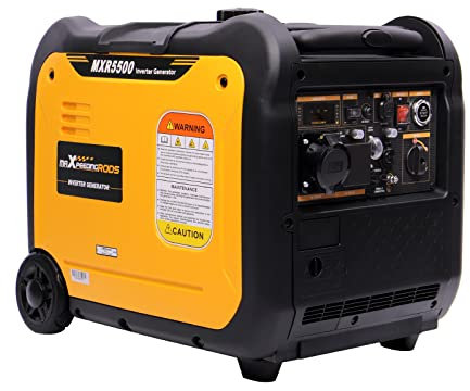 maXpeedingrods 5500W Portable Inverter Generator Petrol Silent Pure Sine Wave Generator for Camping, RV Travel,Home,or Jobsites