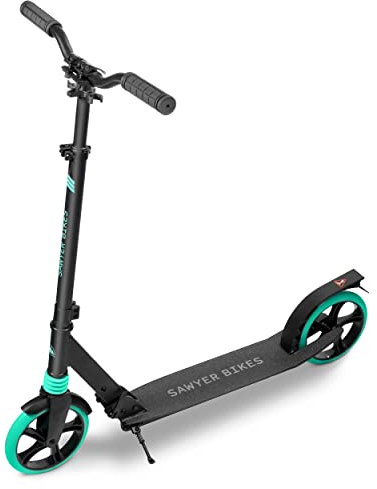 Sawyer Bikes - Patinete Ajustable con Suspensión - Niños +10 Años y Adultos (Mint)