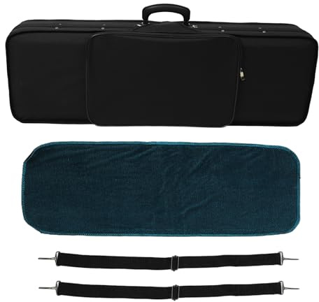 LiebeWH 4/4 Violine Hartschalenkoffer Rechteckiger Violinenkoffer Hartschalenbox für Violine Oxford-Stoffschaum-Violinenkasten mit Gutem Schutz für Violinisten Geigenzubehör