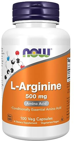 Now Foods, L-Arginine, 100 vegane Kapseln, 1000mg L-Arginin je Dosis, Glutenfrei, Sojafrei, GMO frei, Geschmacksneutral