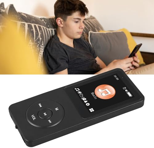 MP4-MP3-Player mit Bluetooth, Physische Tasten, Streaming-MP3-Player, Verlustfreie HiFi-Musik, Tragbarer Walkman für Kinder mit Lautsprecher, FM-Radio, von Fotos,