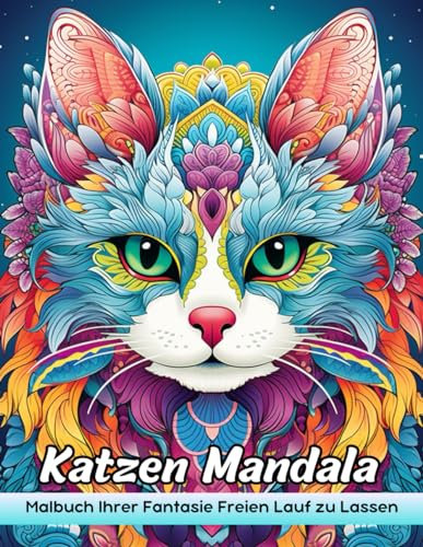 Katzen Mandala Malbuch: Katzen Mandala Malvorlagen - Mystische Katzenmandalas Für Katzenartige Meditation