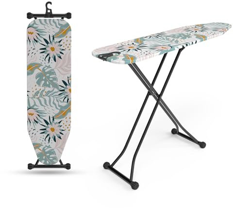 hausleben Bügelbrett - Bügeltisch, Bügelpress Ironing Board, Bügelbrett klappbar, Bügelbrettter, Bügelbrett für Dampfbügelstation, höhenverstellbar (Farbe 4)