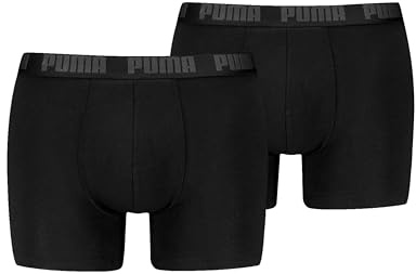 PUMA Boxershorts för män, män, Everyday, underkläder, 10-pack, Svart/fantom-ny, M
