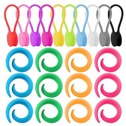 MARCBUSE 22 Stück Stoffhalter, magnetische Stoff-Clips, Garnspulenhalter, Stick-Clip für Stickerei, Handsteppen, Nähen