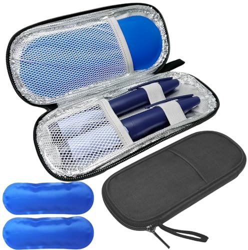 Bolsa de Insulina para Viajes - Mini Enfriador Portátil para Medicamentos, Estuche Aislado para Refrigeración