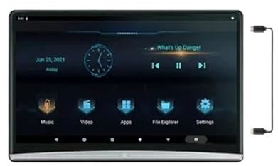 MZZYG Car DVD Player 13.3 Inch 10 Car TV Headrest Monitor 1080P Headset Tablet Touch Screen Bluetooth/HDMI In+Out/FM/Mirror Link Video Player(1 pcs 3G-32G)