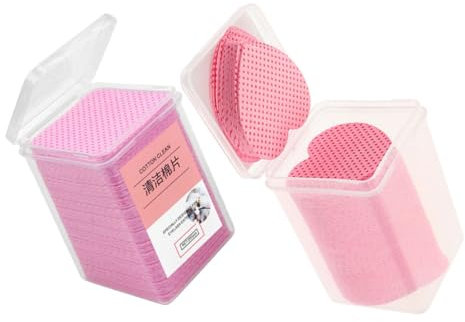 HONMEET 400blätter Nagellackentferner-pads Baumwolle Fusselfreie Tücher Für Nagellackentferner Wattetücher Nagelpads Für Gelnägel